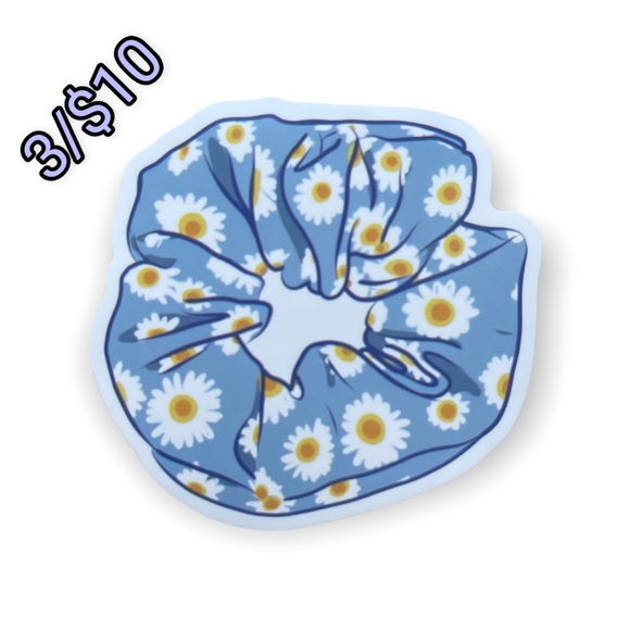 ✨3/$10✨Daisy Scrunchie Sticker - Picture 1 of 1